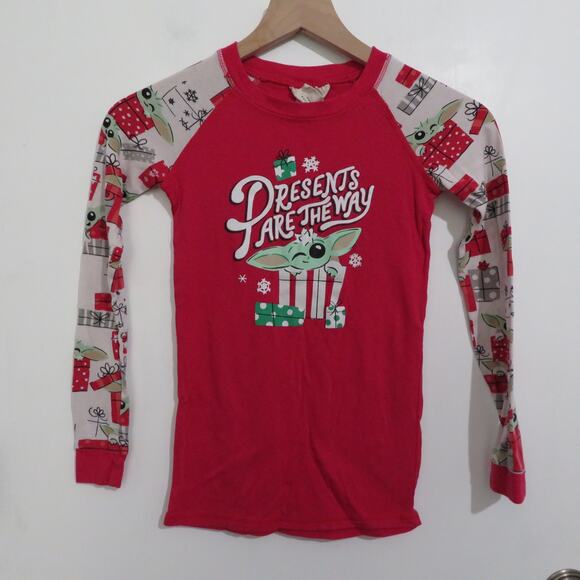 Munki Munki Slumber Collection Kids 12 Star Wars Baby Yoda Holiday Pajama Set - Picture 2 of 10